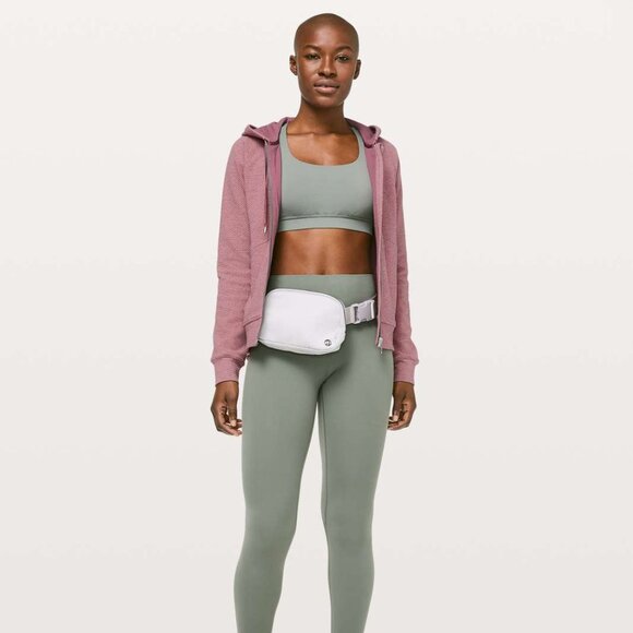 Lululemon Catch A Moment Zip Hoodie Heathered Merlot Size 12 - Picture 16 of 16